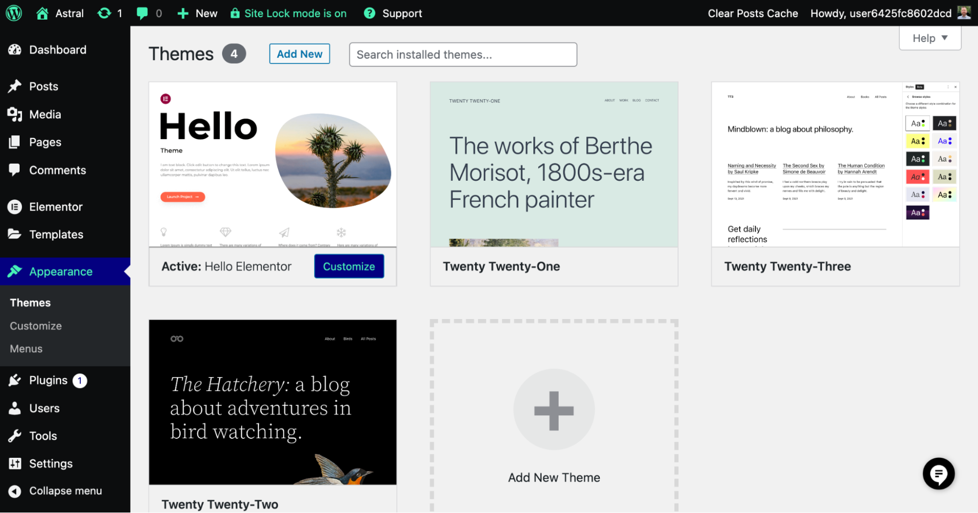 Installierte WordPress-Themes