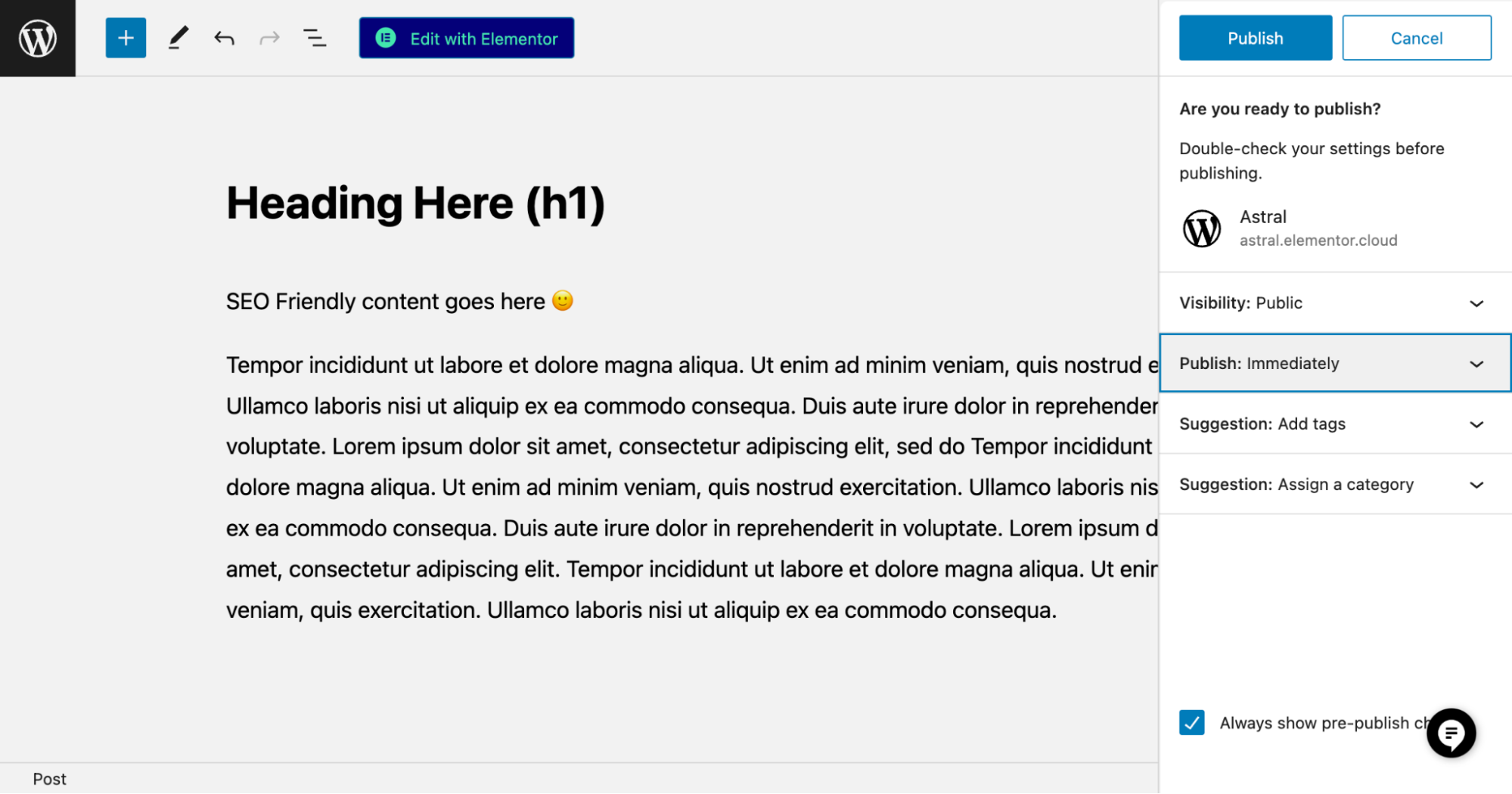 Agendando a publicação de uma postagem/página no WordPress