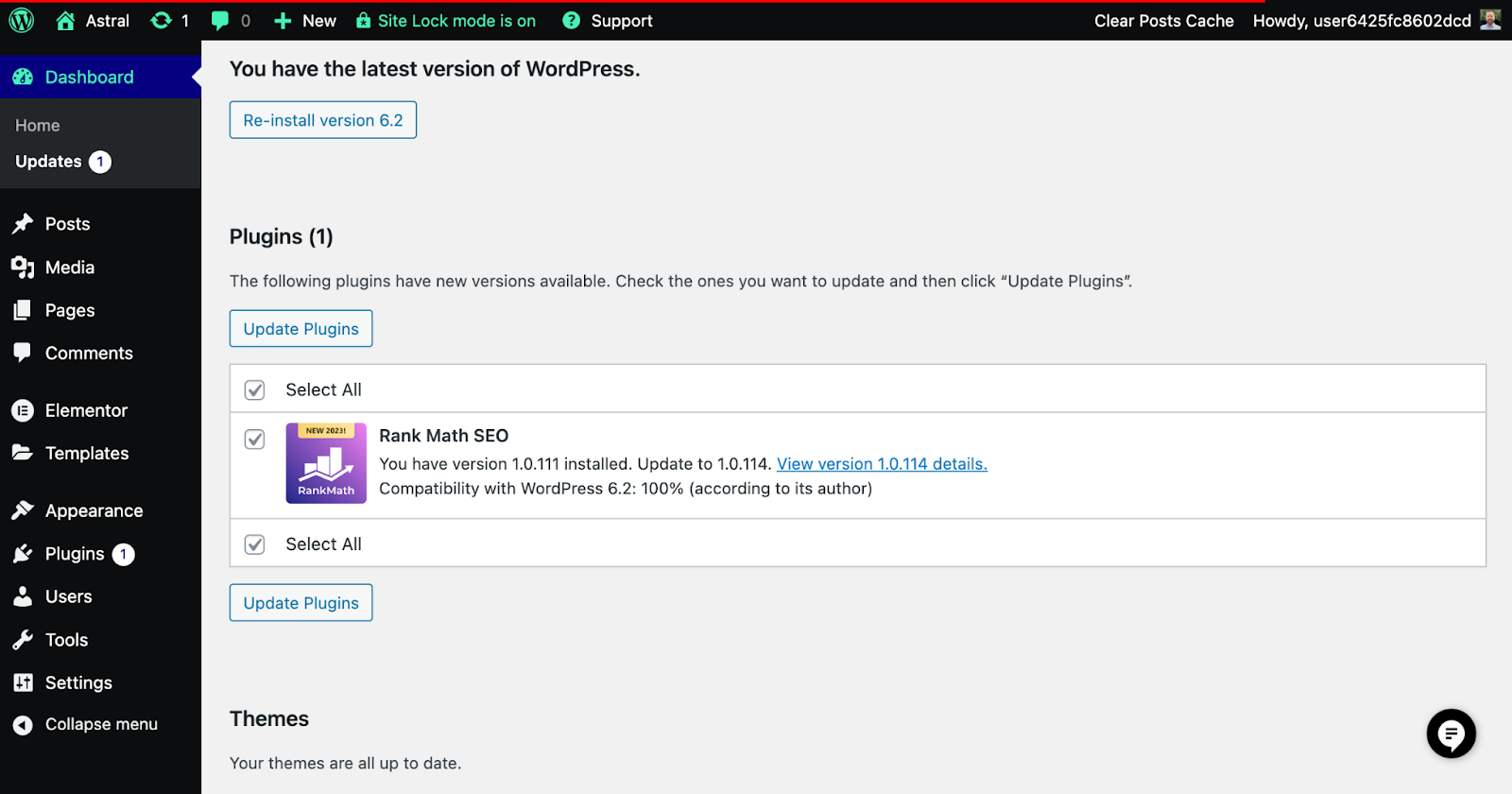 Notificações de atualização de plugins e temas no WordPress