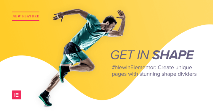 Shape divider in Elementor