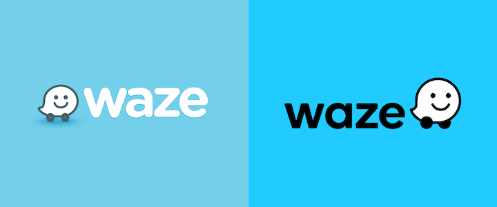 waze logo rebranding