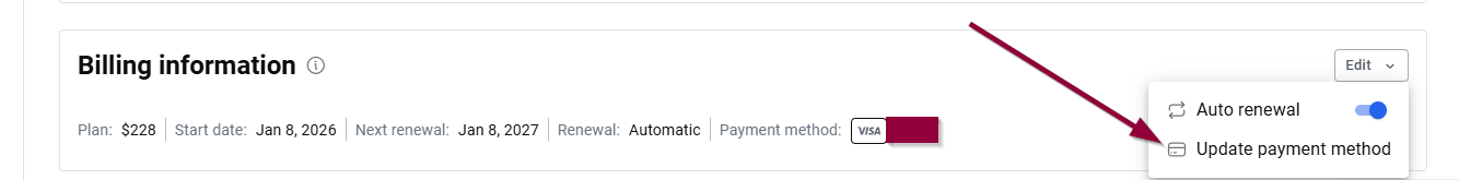 update method